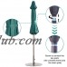 Abba Patio 9 Ft Aluminum Market Umbrella with Push Button Tilt and Crank, 8 Steel Ribs, Dark Green   565564137